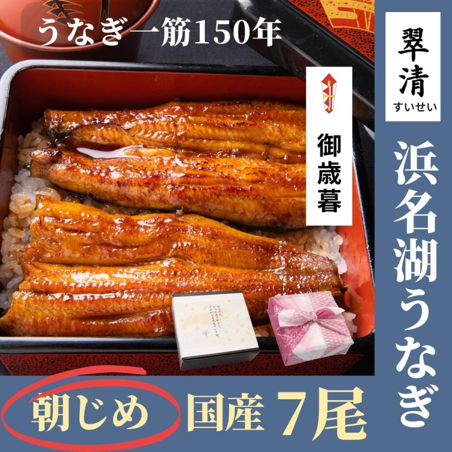 うなぎ 蒲焼 7尾 国産  鰻 ウナギ お中元 高級 人気 美味しい 浜名湖 静岡 老舗 店舗 冷蔵 のし 熨斗 贈答 贈り物ギフト お祝い お取り寄せ 内祝 地焼き