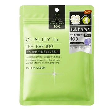 DERMA LASER 台灣公司貨 皇后面膜 茶樹舒緩 綠  1包  7片