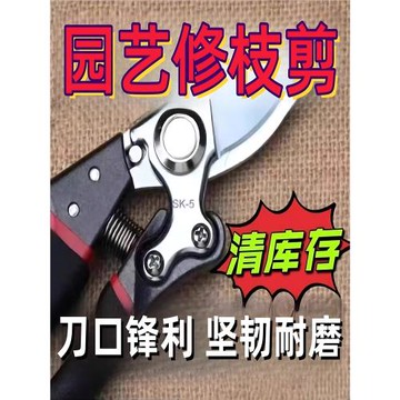 新款工藝sk5強力園藝剪不銹鋼省力修剪枝果樹粗枝樹枝專用剪子