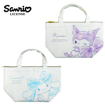 【日本正版】三麗鷗 帆布 保冷袋 手提袋 便當袋 保冷提袋 酷洛米 大耳狗