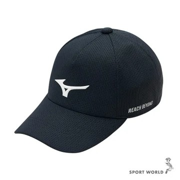 Mizuno 美津濃 帽子 老帽 棒球帽 排汗 透氣 台灣製 黑 32TWC10309P