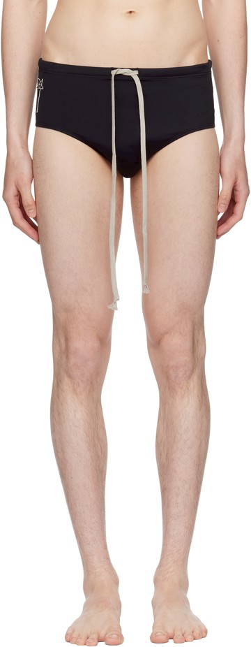 Rick Owens 黑色 Champion 联名三角泳裤