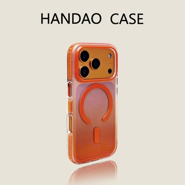 蘋果17pro手機殼星宇橙暈染iphone16promax亞克力磁吸iPhone Air防摔15高級感14精孔簡約保護套