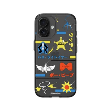 iPhone 16 Clear (相機按鈕) 酷墨灰 - 迪士尼-玩具總動員 Toy Story - 玩具總動員 - 徽章