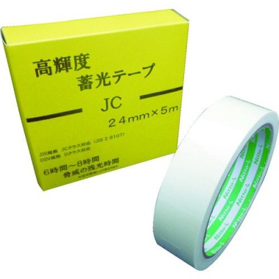 日東エルマテ 高輝度蓄光テープ JIS-JC級 0.3mm×24mm×5m グリーン NB