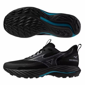 MIZUNO 美津濃 慢跑鞋 男鞋 女鞋 運動鞋 緩震 4E超寬楦 RIDER 黑 J1GC257801