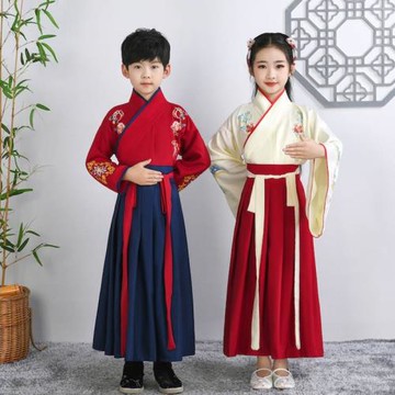 兒童小學生三字經弟子規古裝漢服