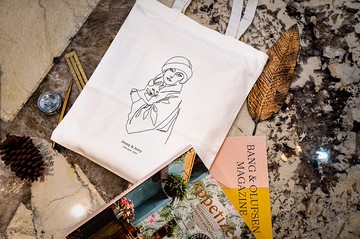 帆布袋加購 簡約線條畫 客製訂製畫 寵物畫 生日禮物 客製化禮物