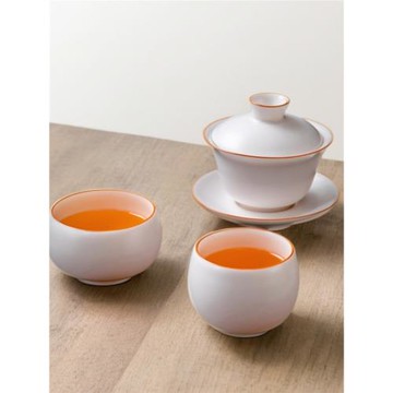 中式2025新款陶瓷主人杯粉色汝窯開片茶杯單個羊脂玉品茗杯斗笠杯