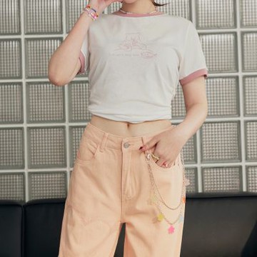 OB嚴選中大尺碼-原創熊熊不挑食純棉圖T《AB19374》