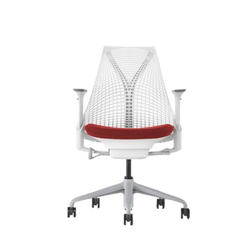 Herman Miller 【Ystore雅浩家具】Sayl 3.0 經典款_白背紅(人體工學椅/電腦椅/辦公椅)