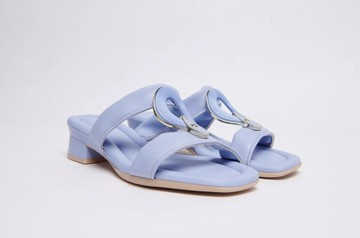 【be;eza】Ella Sandal 優雅微跟涼鞋 晴天藍