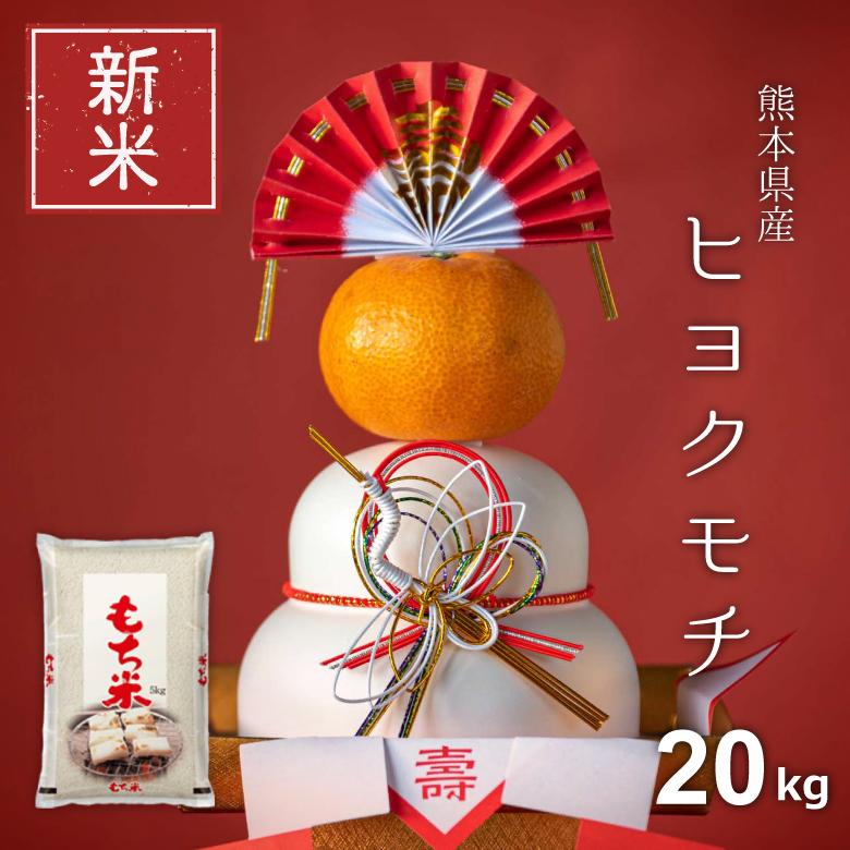 新米 米 もち米 精米20kg ヒヨクモチ 熊本県産 令和5年産 20kg