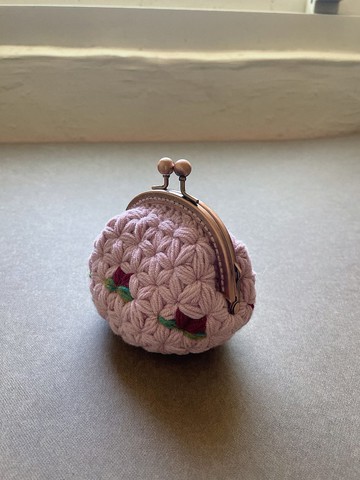 -小蒼蘭系列/*春焉2色*編織小珠釦包