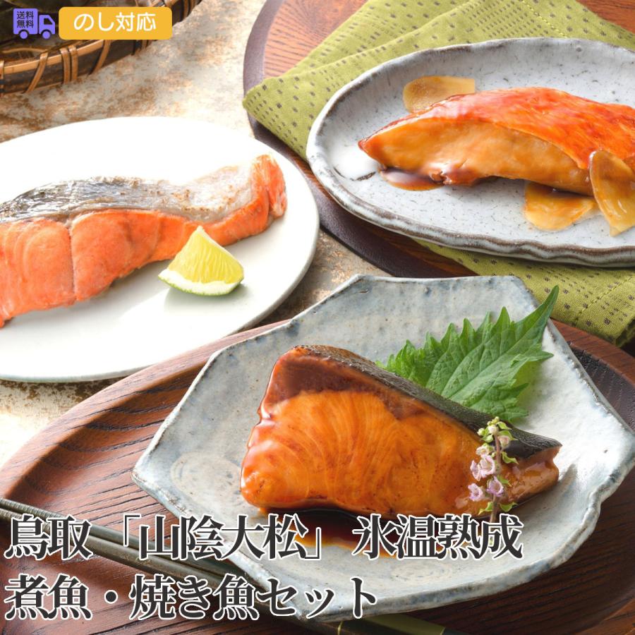 鳥取 山陰大松 氷温熟成 煮魚・焼き魚セット プレゼント ギフト 内祝 御祝 贈答用 送料無料 お歳暮 御歳暮 お中元 御中元