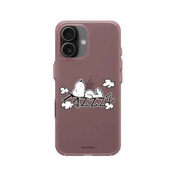 iPhone 17 Clear (相機按鈕) 晶醺玫 - 史努比 Snoopy - 雲朵上睡覺