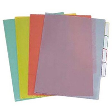 【文具通】E356 PP透明四段文件套綠310x220mm L1020028