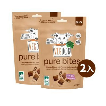 VEGDOG德國蔬狗 狗狗低敏發酵蛋白-地瓜夾心脆餅115g 2入組(狗零食 狗點心 低敏 天然 素食)