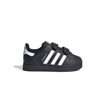 Adidas SUPERSTAR II CF I 小童 童鞋 黑白色 魔鬼氈 皮革 貝殼鞋 運動 休閒鞋 JI3991