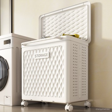 附輪子 折疊洗衣籃 洗衣籃 髒衣籃 大容量洗衣籃 臟衣籃帶輪帶蓋特大號可折疊臥室洗衣籃娃娃桶兒童玩具衣服收納筐