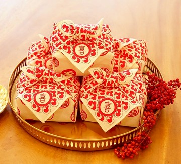 婚禮小物 喜  包裹巾茶包  團購/免運  組合8包裝X10組 結婚禮物