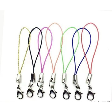 現貨彩色編織手機繩掛繩單圈三角龍蝦扣手機繩C扣掛件配件/Diy配件/10條一組