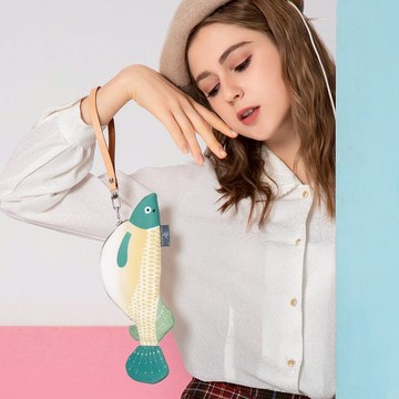 水族館_大肚魚手拿包(綠)