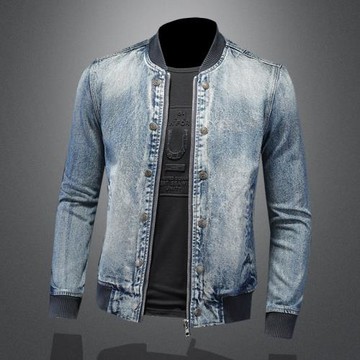 漫威毒液歐美個性經典牛仔夾克男青年街頭帥氣外套潮翻領秋季新款