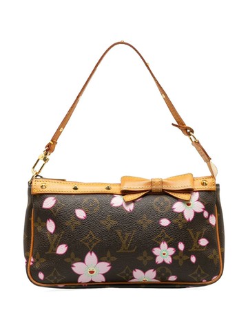 Louis Vuitton Pre-Owned - 2003 x Takashi Murakami Pochette Accessoires handbag - women - Canvas/Leather - One Size - Brown