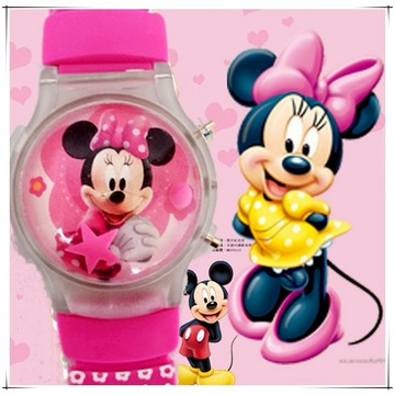 有間小鋪:小公主蘇菲亞.米妮.芭比兒童手錶 卡通學生翻蓋防撞電子錶 七彩夜光錶 發光手錶 創意禮品 兒童錶 兒童電子錶