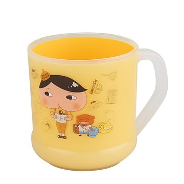 屁屁偵探圓筒水杯350ML(遠足款/下午茶款)黃色