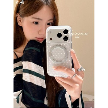 ins波點360支點支架適用iPhone17PROMAX手機殼蘋果16Promax/15/14