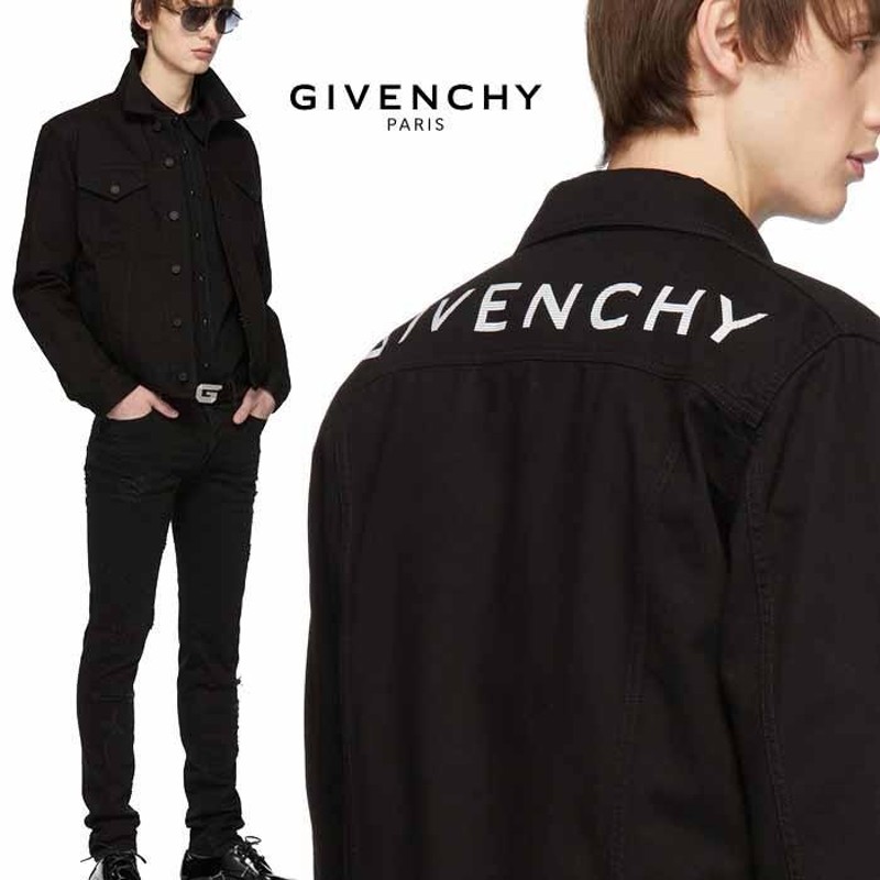 ジバンシィ GIVENCHY ブラック デニム カジュアル ジャケット サイズM