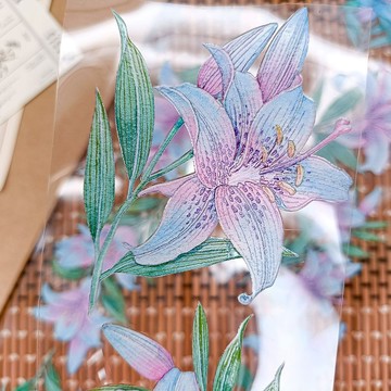 NO.12 / 露草百合Brilliant Blue Lily / 裝飾膠帶 Masking Tape