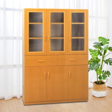 Boden-4.1尺六門二抽防水塑鋼收納高櫃/置物櫃(四色可選)-122x42x180cm