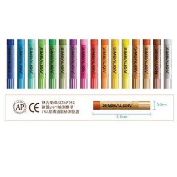雄獅SIMBALION單色粉蠟筆/#10/綠/100支/盒