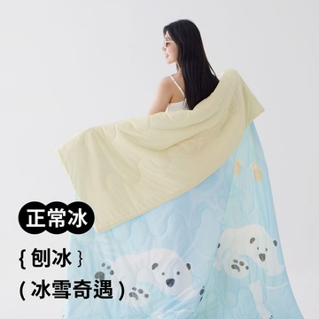 【青鳥家居】冰雪奇遇刨冰印花冰涼被/4色