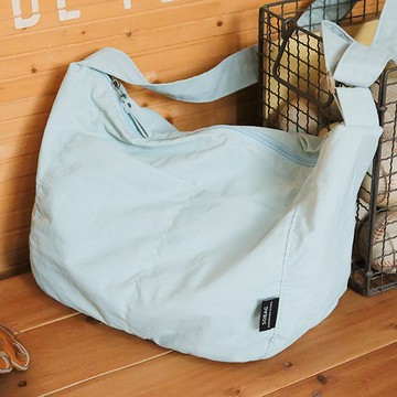 sobag日系春夏百搭防水尼龍斜挎單肩布包女休閒大容量通勤餃子包