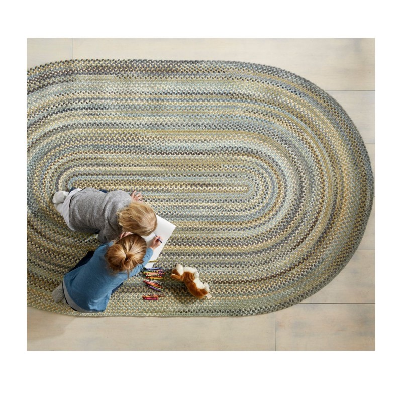 L.L.Bean Braided Wool Rug, Oval