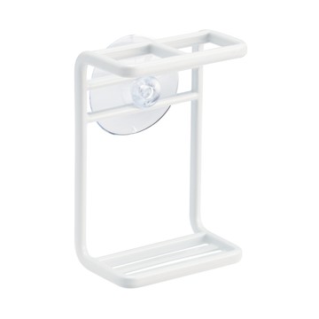 日本【YAMAZAKI】MIST吸盤式牙刷架(白)