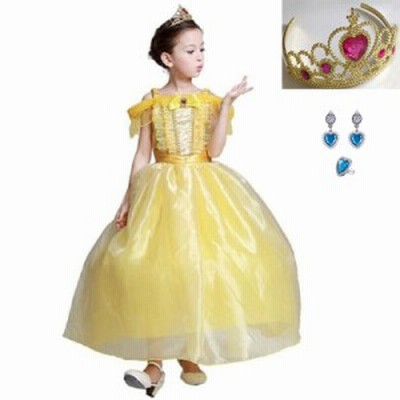 こども コスチューム ドレス プリンセス ディズニー 美女と野獣 ベル 風 コスプレ 仮装 ハロウィン 4点セット キッズ クリスマス プレゼ 通販 Lineポイント最大get Lineショッピング