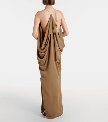 Khaite Dandora draped silk gown