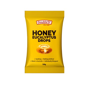 【澳洲DoubleD】尤加利蜂蜜潤喉糖150g*3包