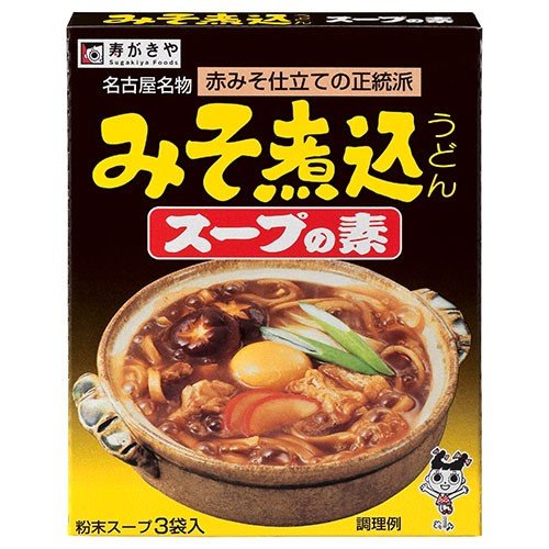 寿がきや　3Pみそ煮込うどんスープ　(3袋入)　×60箱入