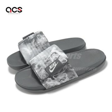Nike 拖鞋 Offcourt Adjust Slide PR 男鞋 灰 雲霧 魔鬼氈 運動拖鞋 HQ2178-001