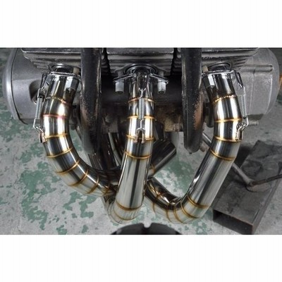 kh400.400ss マフラー　チャンバー K2TEC ケイツーテック STDステンレスクロスチャンバー TYPE-2