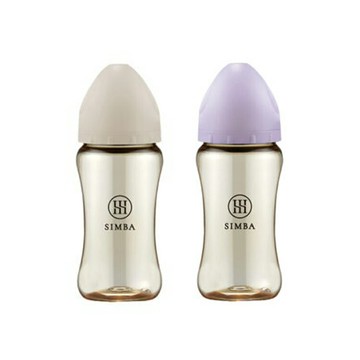 小獅王辛巴 蘊蜜鉑金PPSU寬口防脹氣奶瓶270ml新生適用 杏茶/紫芙【德芳保健藥妝】
