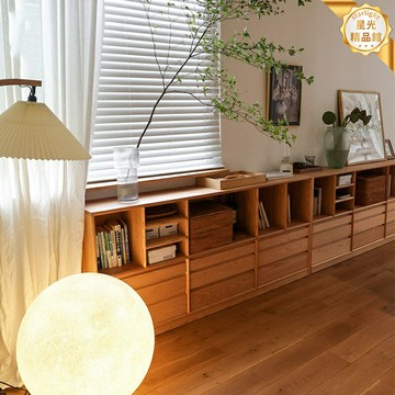 【簡約大容量】實木書櫃 書架 儲物櫃 展示櫃 客廳櫃 落地櫃 北歐風 多層收納 環保板材 客廳書房臥室通用