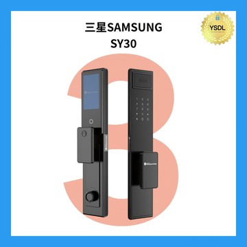 Samsung SY30/Y30 MAX 七合一電子鎖 人臉/掌靜脈/指紋/密碼/卡片/鑰匙/遠端(極夜黑)(附基本安裝)