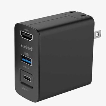 [COSCO代購5] W134922 Soodatek Switch Dock PD45W充電影音轉接器 附Type C傳輸線150公分 + HDMI2.0傳輸線200公分